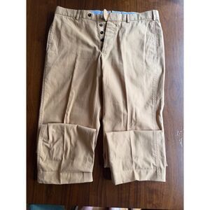 Sid Mashburn Butterscotch Cotton Canvas Garment-Dyed Sport Trousers
